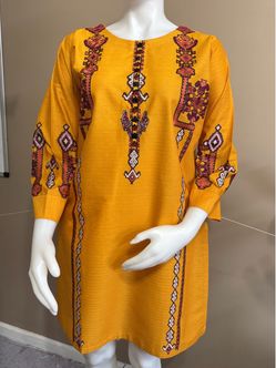 Cotton embroidered kurti