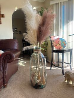 Barcelona Clear Recycled Glass Floor Vase