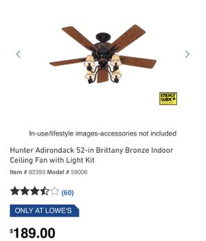 Hunter Adirondack 52 Ceiling Can For Sale In Alvin Tx Offerup