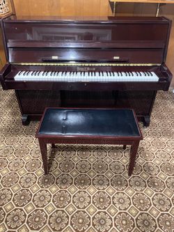Henry F. Miller Upright Piano with Bench