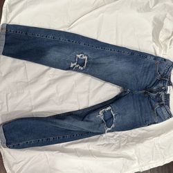 Abcercrombie kids mid rise boyfriend jeans size 13/14