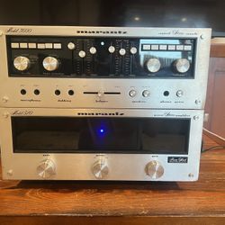 Marantz 510 Power Amp With Matching 3600 Preamp, Perfect Working Condition.