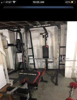Home gym bench press