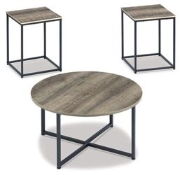 3pc Grey Table Set