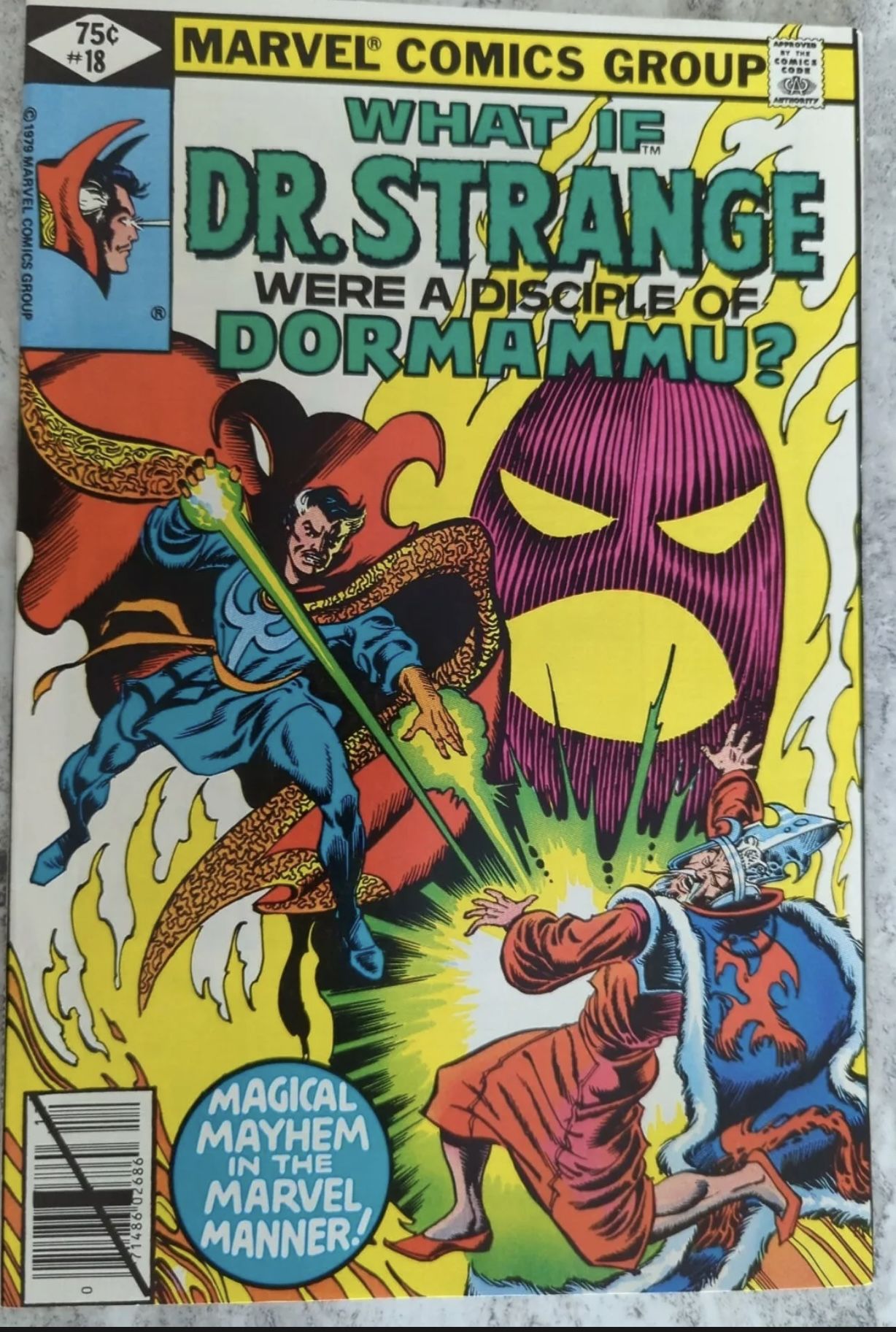 WHAT IF #18 MARVEL 1979. FIRST APPEARANCE OF DARK DR. STRANGE!! GREAT! 9.4 NM!!!