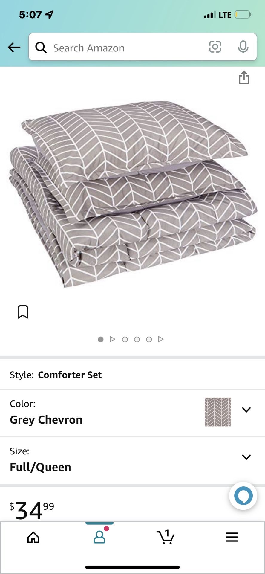 Pink Chevron Comforter Set