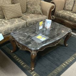 Traditional upholstered Sofa n Loveseat with wood trim $10 down leasin