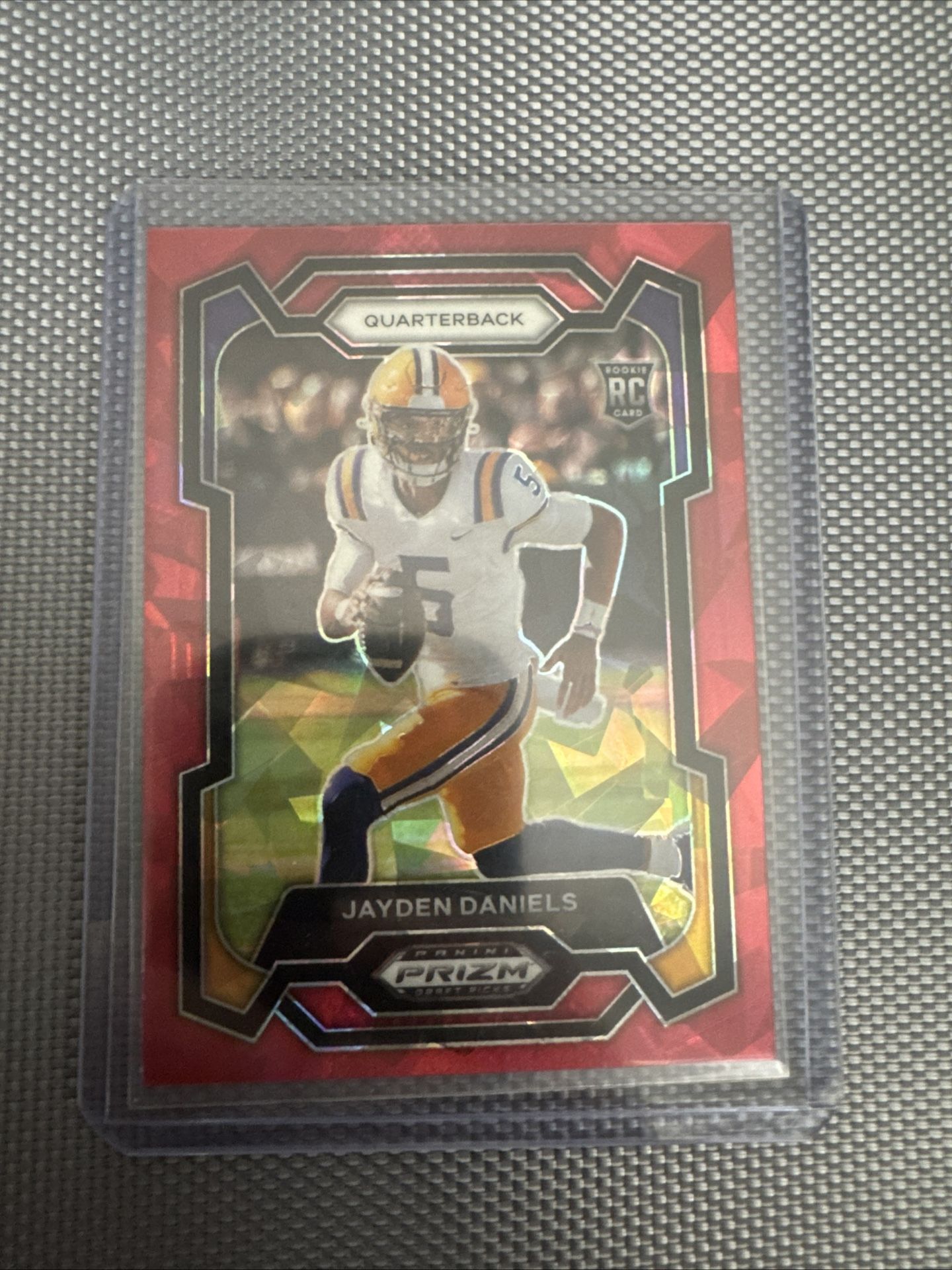 2024 Prizm Draft - Jayden Daniels RC red Ice Prizm #108 Washington Commanders
