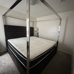 King Bed Frame and Eastern Mattress