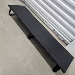 Black Metal Sled Base Shelf