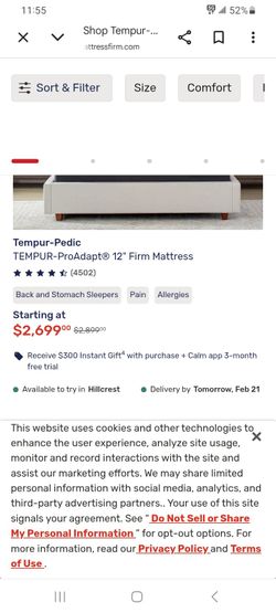 Bed Frame with A Box Spring And Mattress  It's Almost New