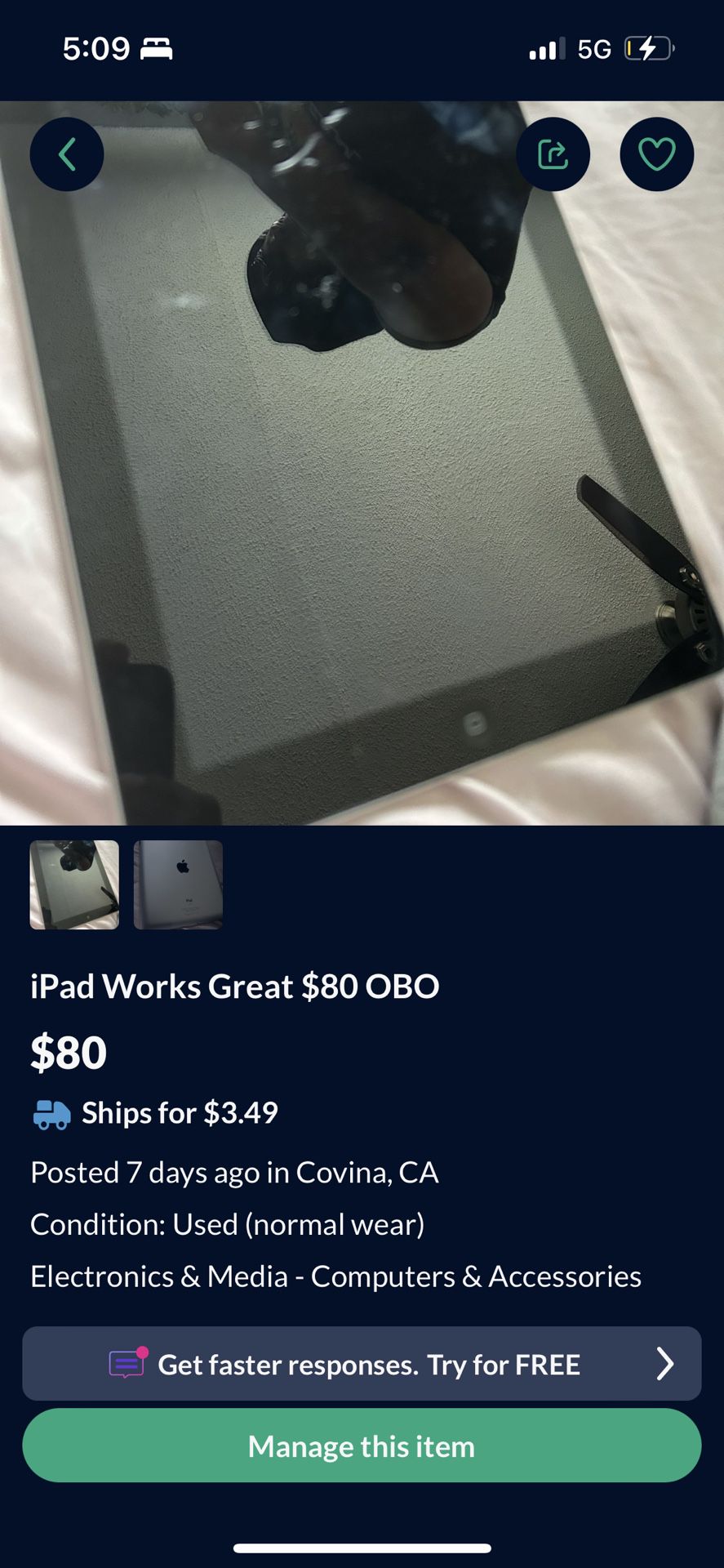 iPad $80