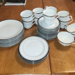 For Your Next Tea Party, Baby Or Bridal Shower, Set Of 12 Cups And Saucers, And Small Plates 