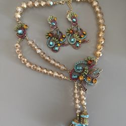 Women’s vintage multicolor phoenix shaped jewelry set