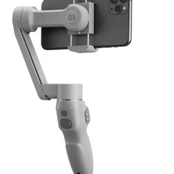 Zhiyun - Smooth Q3 Folding 3-Axis Gimbal Stabilizer for Smartphones with Built-in LED Video Light and Detachable Tri-pod Stand - Gray