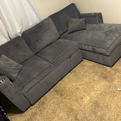 Gray sofa / couch bed