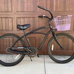 Phat SeaWind 24” Beach Cruiser Matte Black