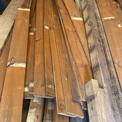 Treated Lumber And Cedar 