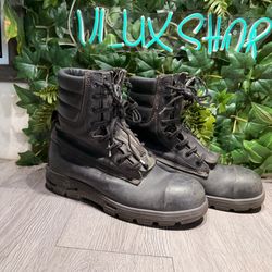 RedBack Rescue Tactical Steel Toe Boot USFBF Black Leather Zipper/Lace Mens 10 E