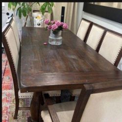 World Market Acacia Dining Table and Chairs
