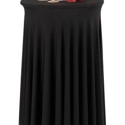 Black Spandex Cocktail Table Skirt - 43.3" Round Tablecloth for Highboy & Round Weddings Baby Shower Decorations & Events - Pack of 