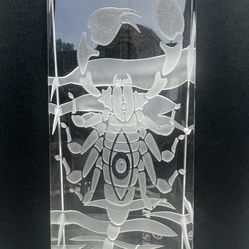 Crystal Clear Scoripian Lazer Cut Sculpture 