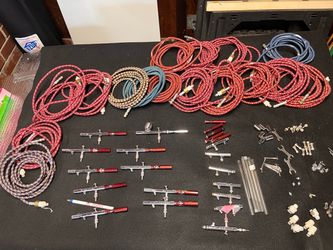 Professional 10 Airbrushes, Compressor & Accessories