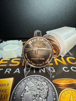 20 Oz .999 Copper Rounds – M16 Rifle – Full Tube of 20
