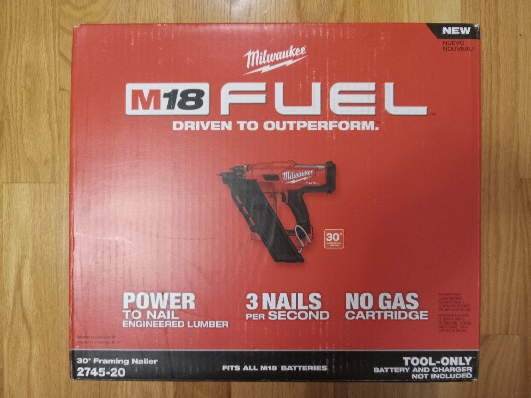 Milwaukee M18 Fuel 30° Framing Nailer