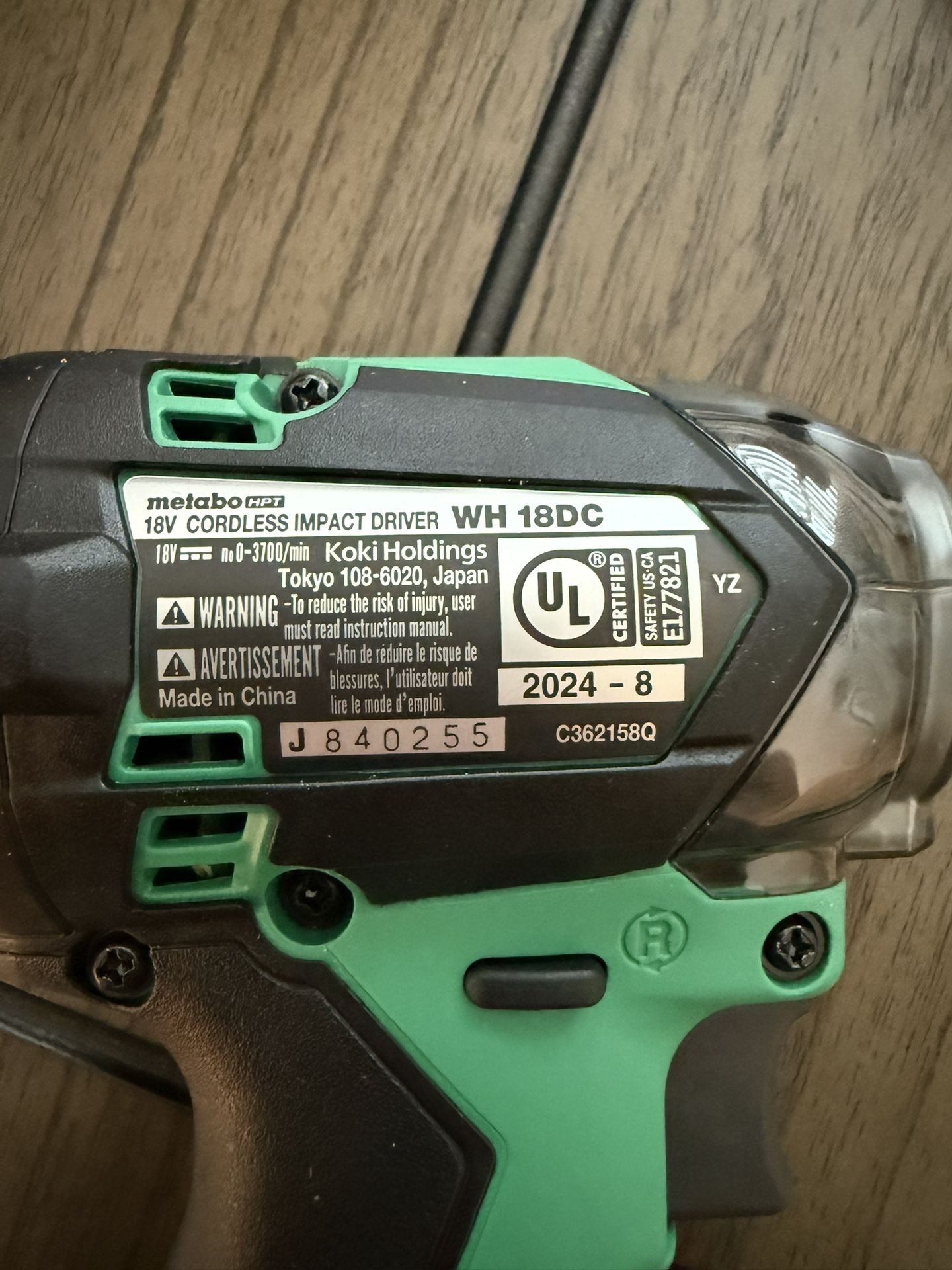 18V MULTIVOLT™ CORDLESS TRIPLE HAMMER BOLT IMPACT DRIVER | METABO HPT WH18DC
