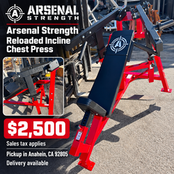 Arsenal Strength Reloaded Incline Chest Press – Commercial Gym Equipment