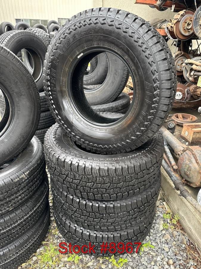 Set of four LT265/75R16 Mazama All Terrain Open Range 16" tires 8967