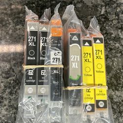 Ink Cartridge Canon C-271XL Black, 271XL 2 Black, 1 Gray, 2 Yellow