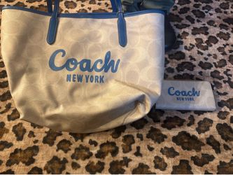 Coach tote w matching wallet