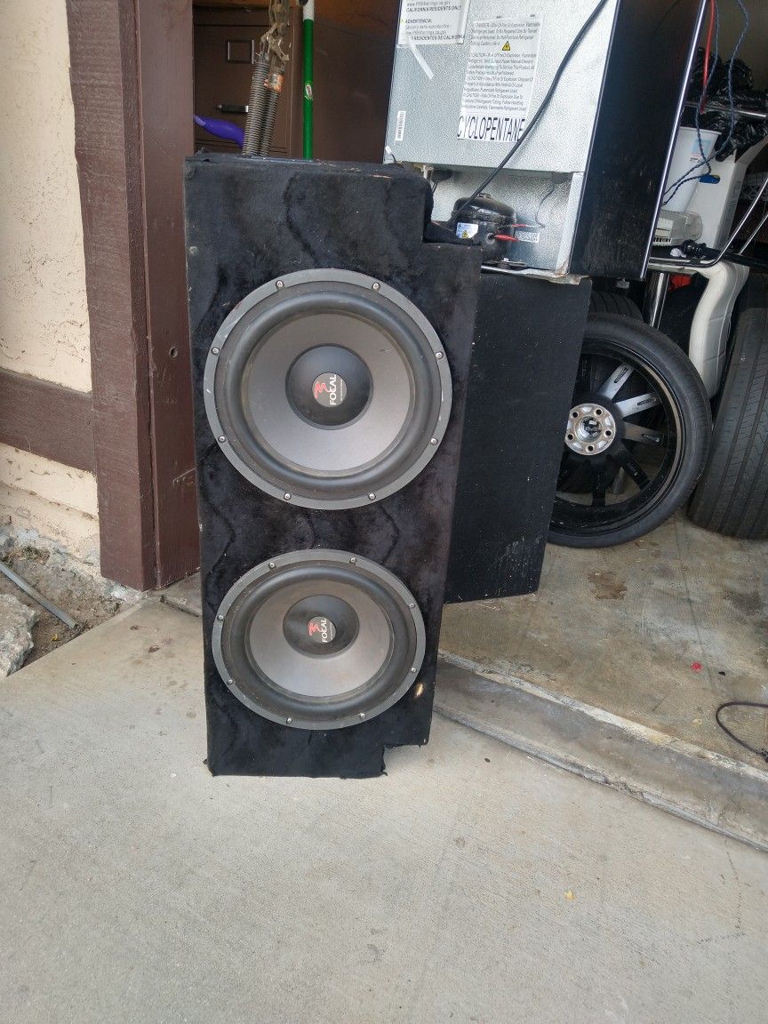 12in Focal Subwoofers Good Condition for Sale in Riverside, CA OfferUp