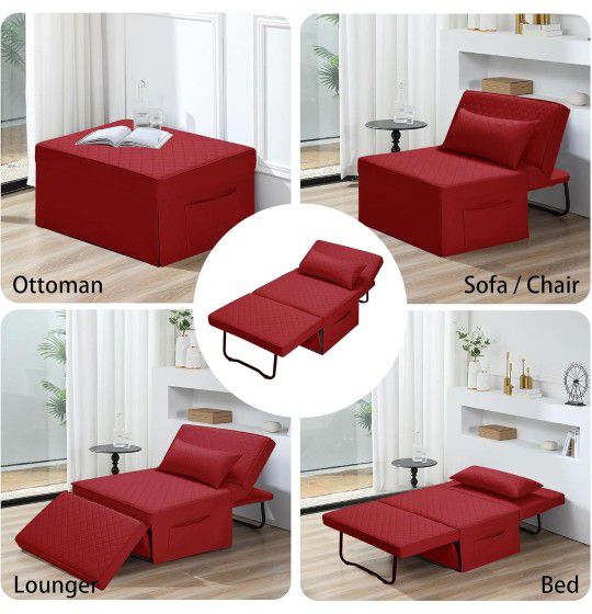 Sofa Bed 4-in-1 Ottoman, sofa chair, lounger and bed New