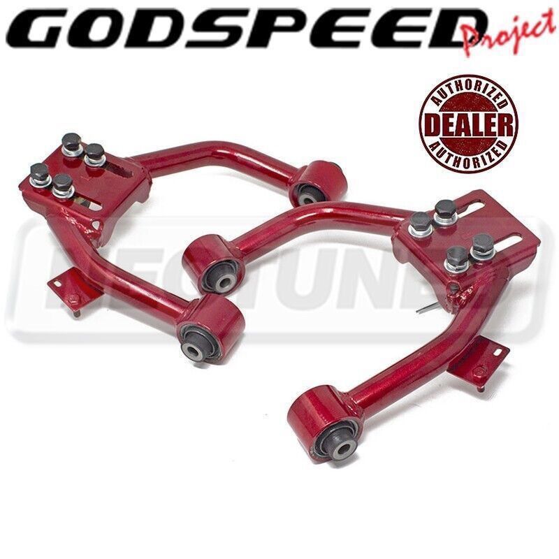 GODSPEED ADJUSTABLE FRONT UPPER CAMER ARMS WITH BALL JOINTS FOR ACURA TL 04-08 / TSX 04-08 / HONDA ACCORD 03-07