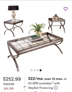 Set of Glass Coffee Tables