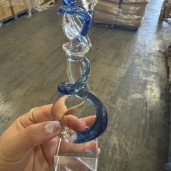 Hand Blown Glass Couple Figurine,Handcrafted Couples Sculpture, Wedding Anniversary and Valentine's Day Gift,Art Sculpture Collection for Birthday Gif