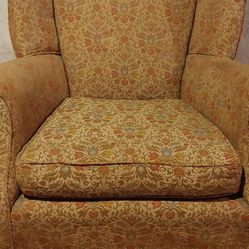 Free. American Queen Anne style wing back armchair.