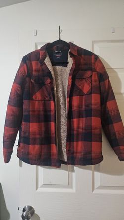 Wrangler Plaid Jacket With Sherpa Lining