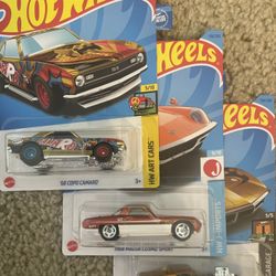 HOT WHEELS SUPER TREASURE Hunt Lot Of 3 68 Corvette COPO CAMARO MAZDA COSMO SPORT 