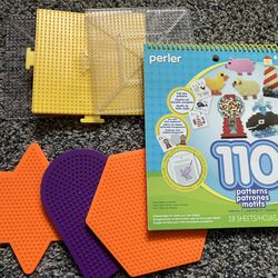 Perler Bead Pattern Book And 6 Peg Boards