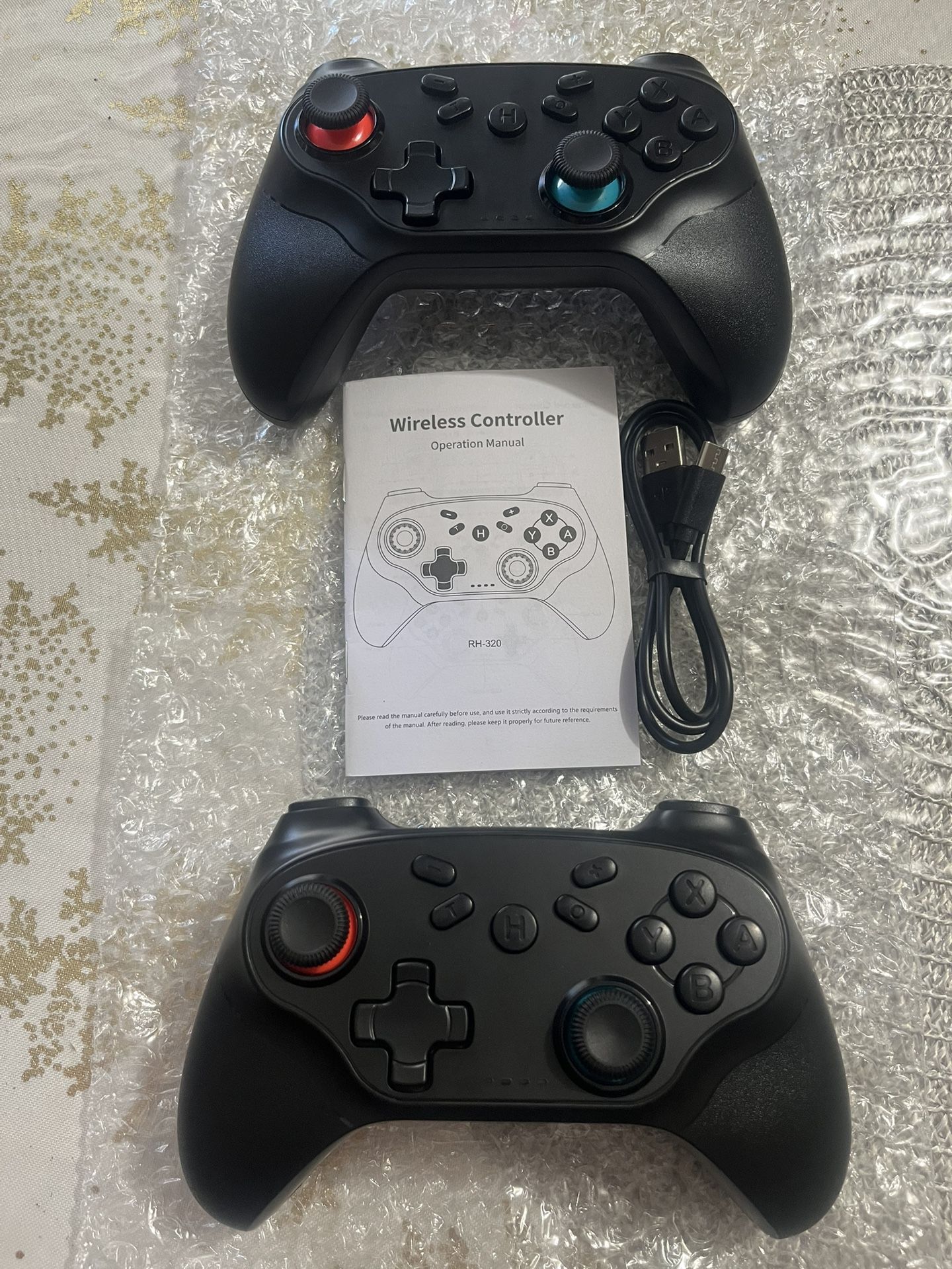 2 Wireless Controllers For Nintendo Switch New