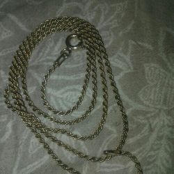 Rope Chain .sterling silver. Real Sterling silver