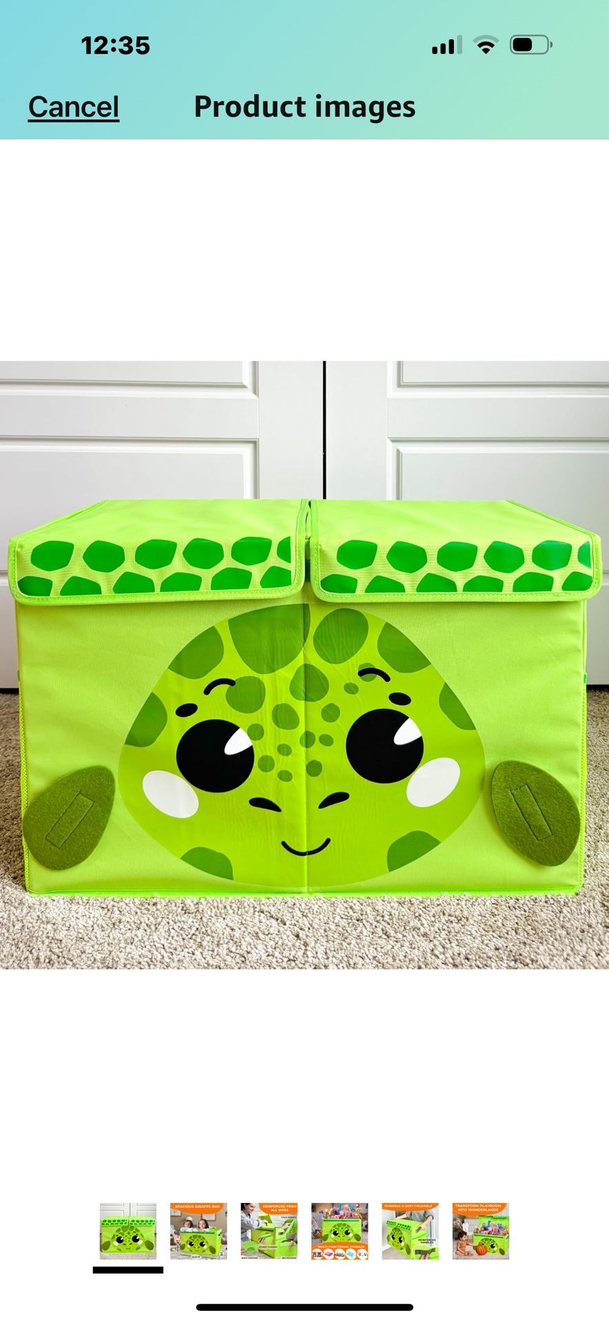 Kids Turtle Toy Storage