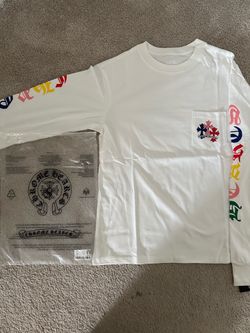 White Colorful Chrome Hearts Long Sleeve Size Small