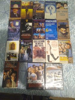 VHS tapes all for 10.00