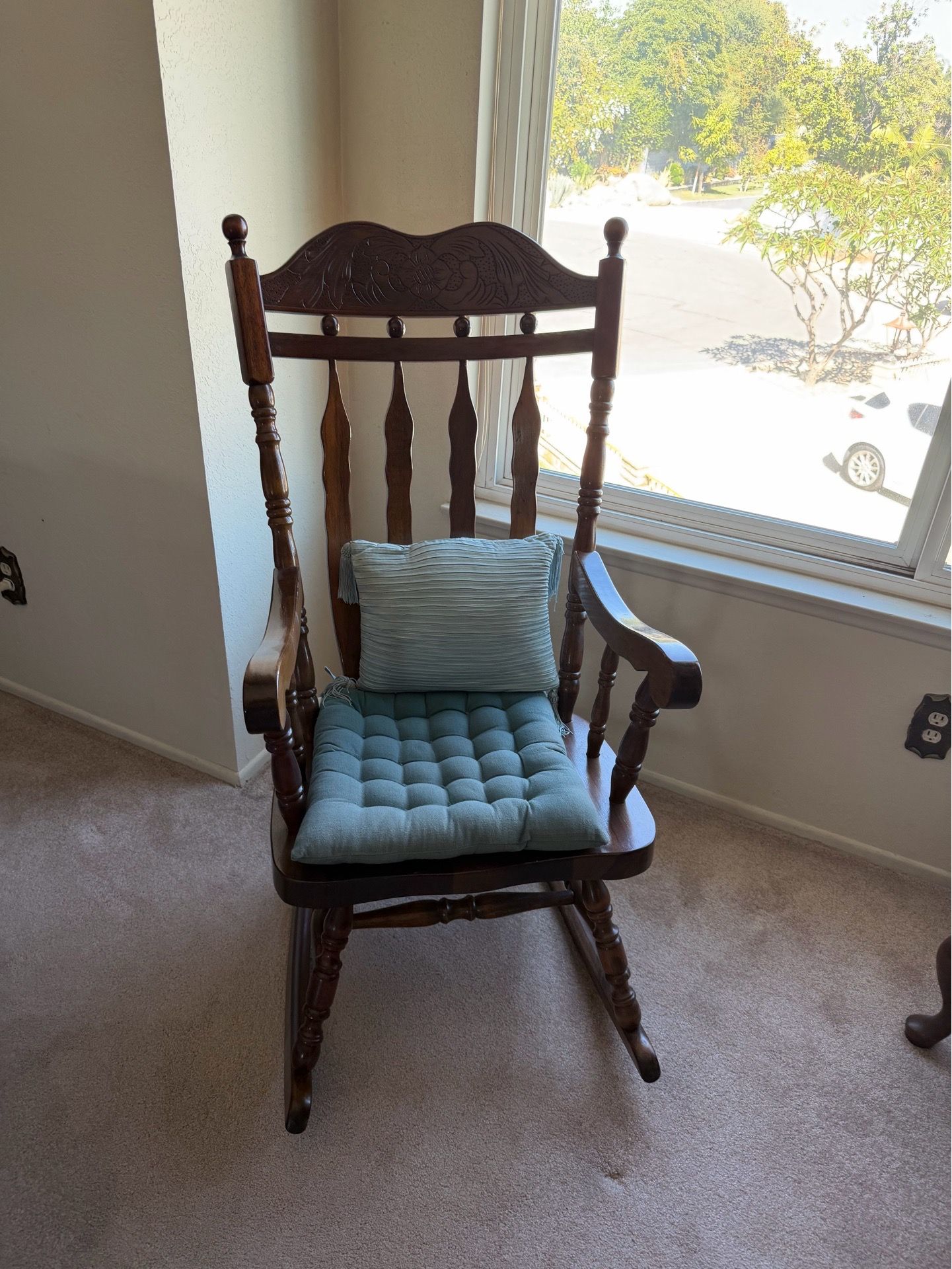 Antique wood rocking chair in great condition