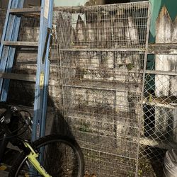 Used Stackable Divided Double Wide Breeder Cages 